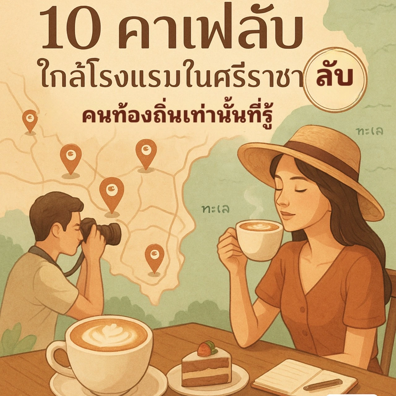 10 คาเฟ่ลับใกล้โรงแรมศรีราชา คาเฟ่บรรยากาศดี Ivory House Sriracha